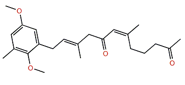 (6Z,10E)-12-(2,5-Dimethoxy-3-methylphenyl)-6,10-dimethyldodeca-6,10-dien-2,8-dione